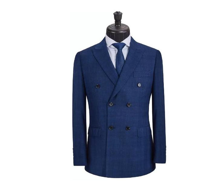 西服定制 藍色雙排扣西服展示